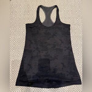 Lululemon Black Camouflage Women's Cool Racerback Tank Top